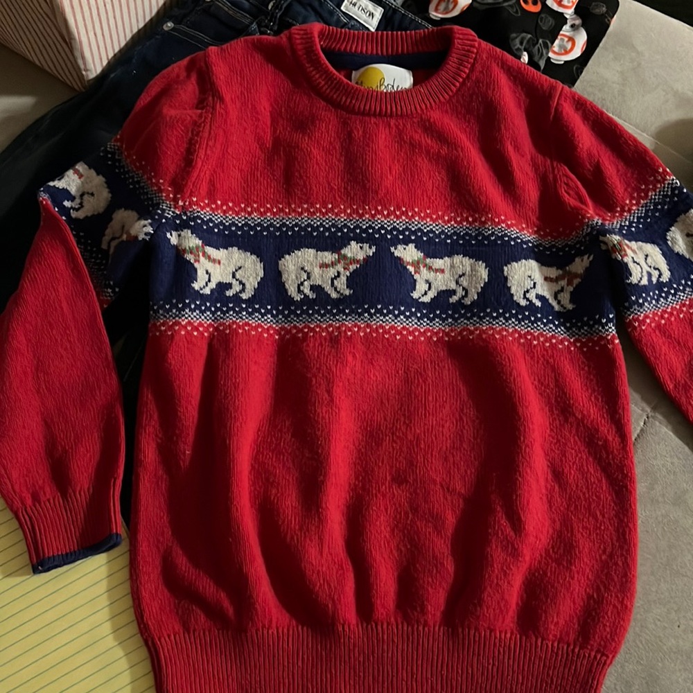 Mini Boden Christmas Sweater Size 7-8Y EUC